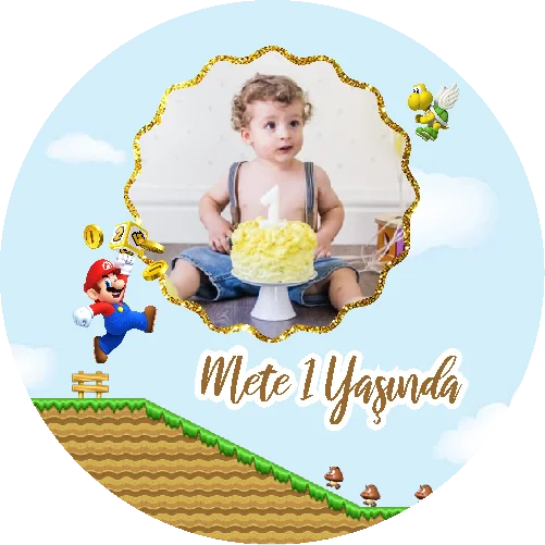 Super Mario Temalı Yuvarlak Açacak Magneti